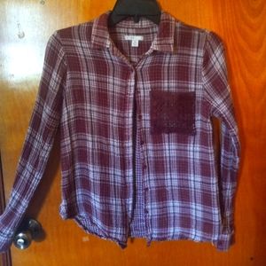 Plaid Button-up Shirt